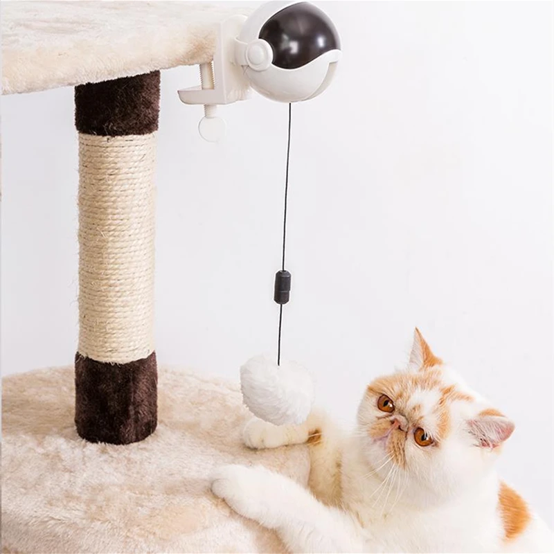 

Automatic Cat Toy Ball Electric Lifting Interactive Self Playing Teaser Puzzle Smart Pet Cat Ball Toys Supplies for Cats Kitten