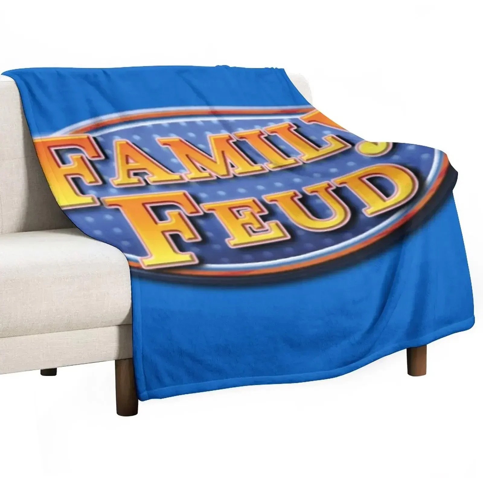 Фото Плед Family Feud, долговечное мягкое плюшевое одеяло для ежедневного использования №1