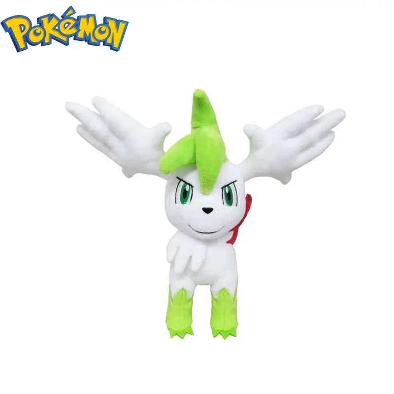 

Pokemon Dolls Shaymin Plush Toys Birthday Gifts Kawaii Cute Cartoon Elf Plush Doll Gift for Children Genuine Anime Stuffed Plush