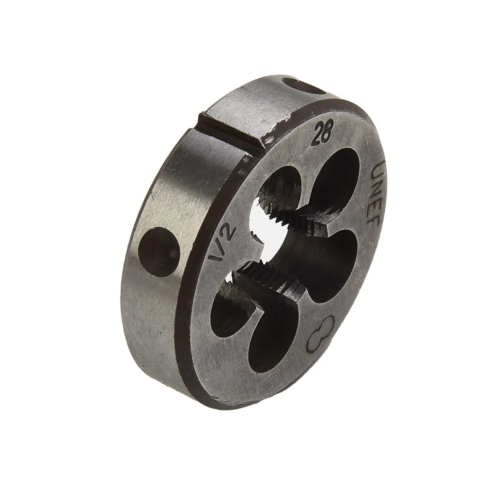 

Набор штампов для метчиков 2 шт. 1/2-28 кран 1/2x28 Die TPI Kit UNEF HSS инструмент для правой руки HSS ручное сверло для метчиков ручной резьбы и штамповки Se