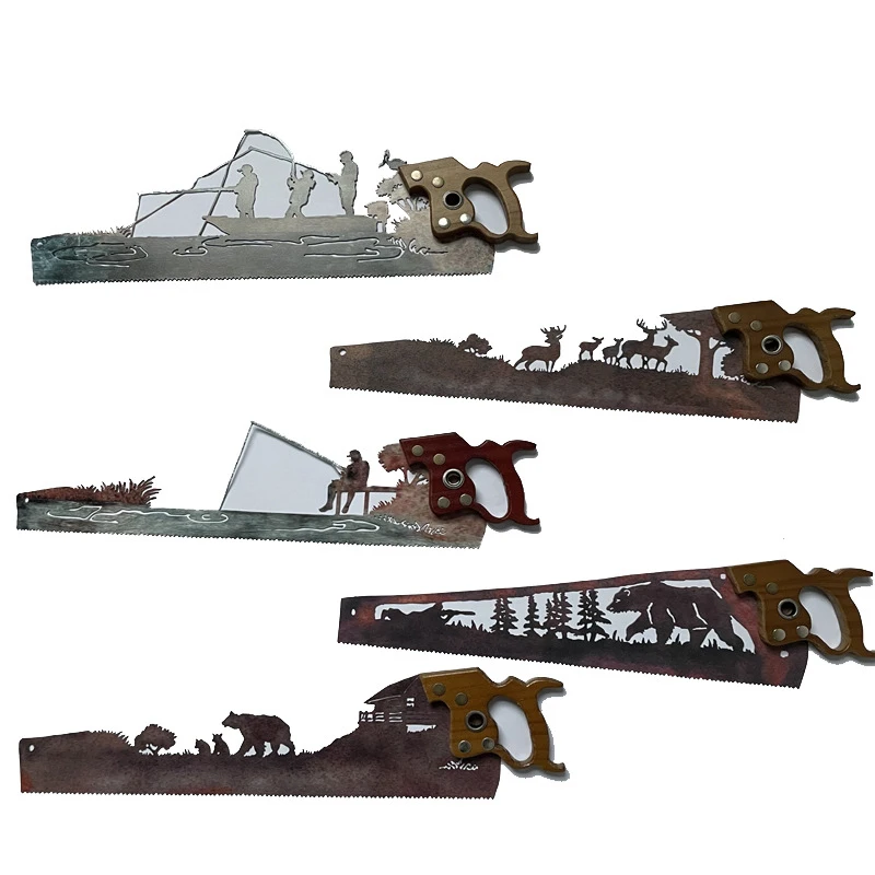 

Metal Art Tree Wall Decor Cut Hand Saw Metal Art Wall Art Decor Hand Cut Hand Saw for Man Unique Gift