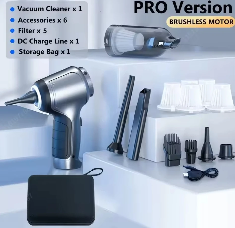 Два версии Многофункциональный 6000PA/10000PA Циклонный автомобильный пылесос 2 в 1