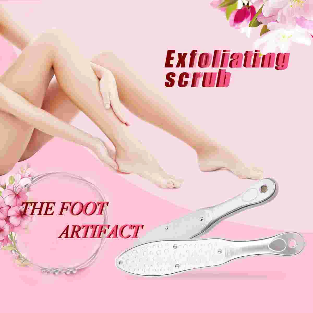 

File Callus Remover Stainless Steel Pedicure File Pedicure Scrubber Rasp for Heels and Feet Hard Skin ( Grey )