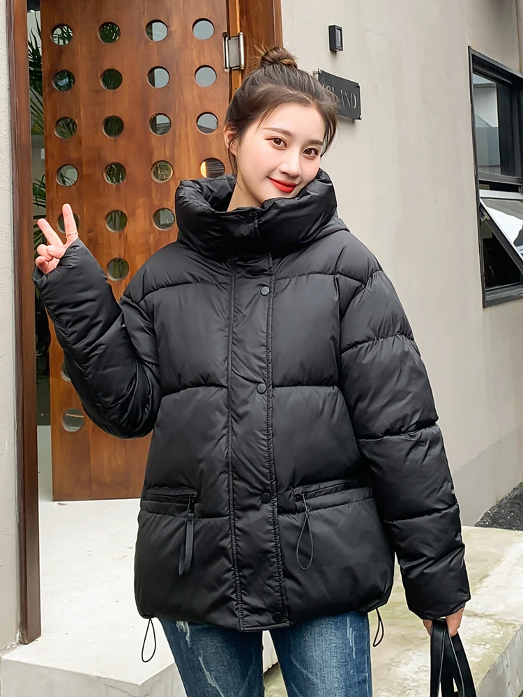 7 Colors New Arrival Winter Parka Women Women Stand Collar Fashion Korean Style Female Padded Warm Coat Loose Oversize