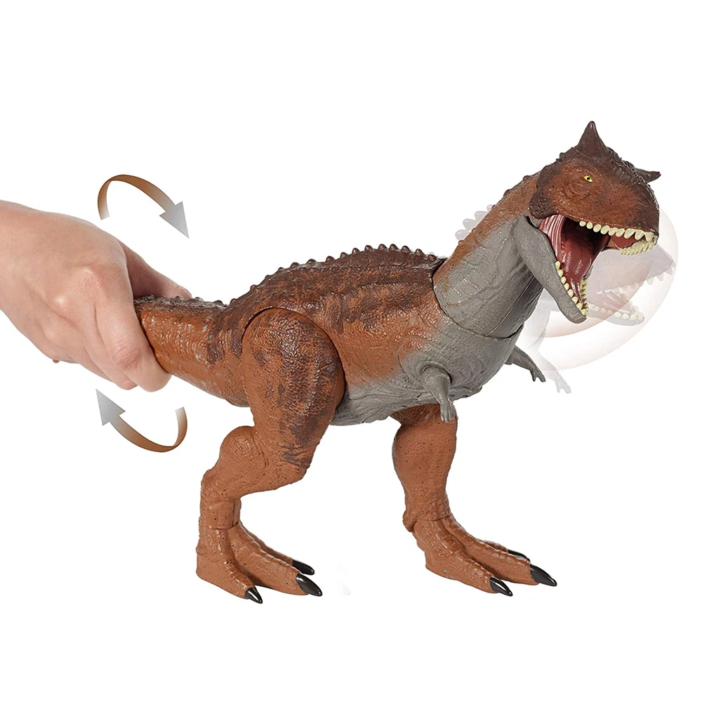 Jurassic Carnotaurus Child Toy Dinosaur Control Conquer World Movie Authentic Detail Primal Attack Sounds Movable Joints enlarge