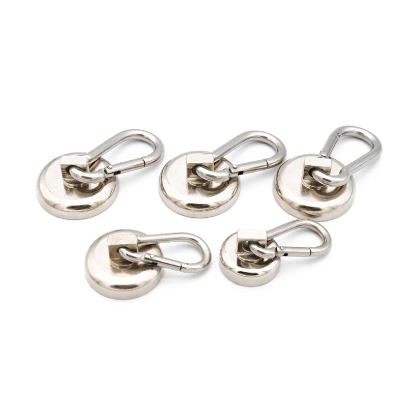 

Carabiner Magnetic Hooks Super Strong Neodymium Magnet with Swivel Carabiner Heavy Duty Neodymium Magnetic Hook for Hanging