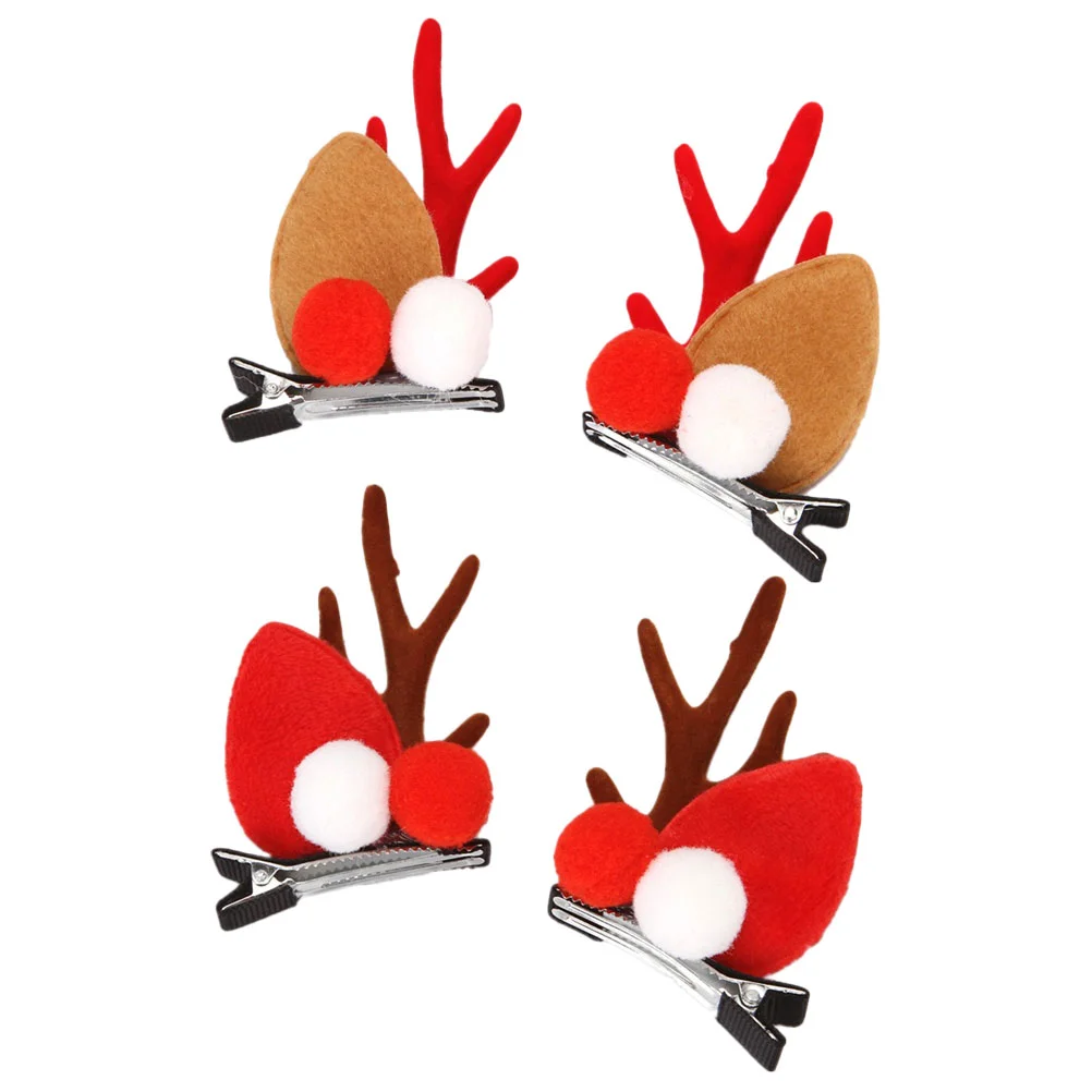 

Hair Christmas Clips Antler Clip Headdress Party Headband Cosplay Decorative Horn Fawn Cutewool Deer Band Reindeer Supplies