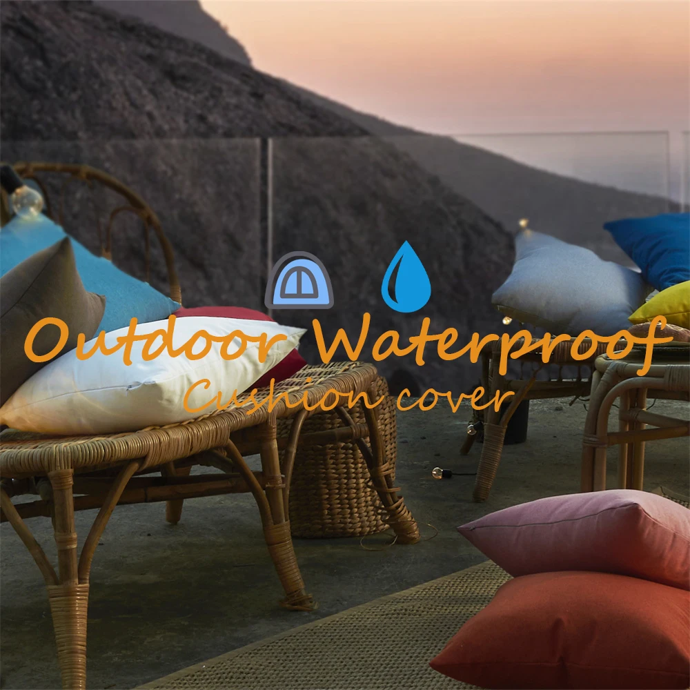 Набор из 4 декоративных наволочек для подушки на открытом воздухе