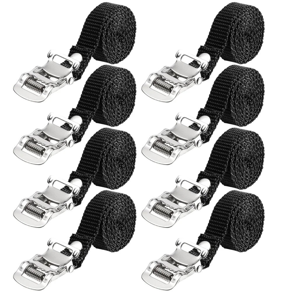 8 шт. ремни для педалей регулируемые аксессуары велосипеда противоскользящая
