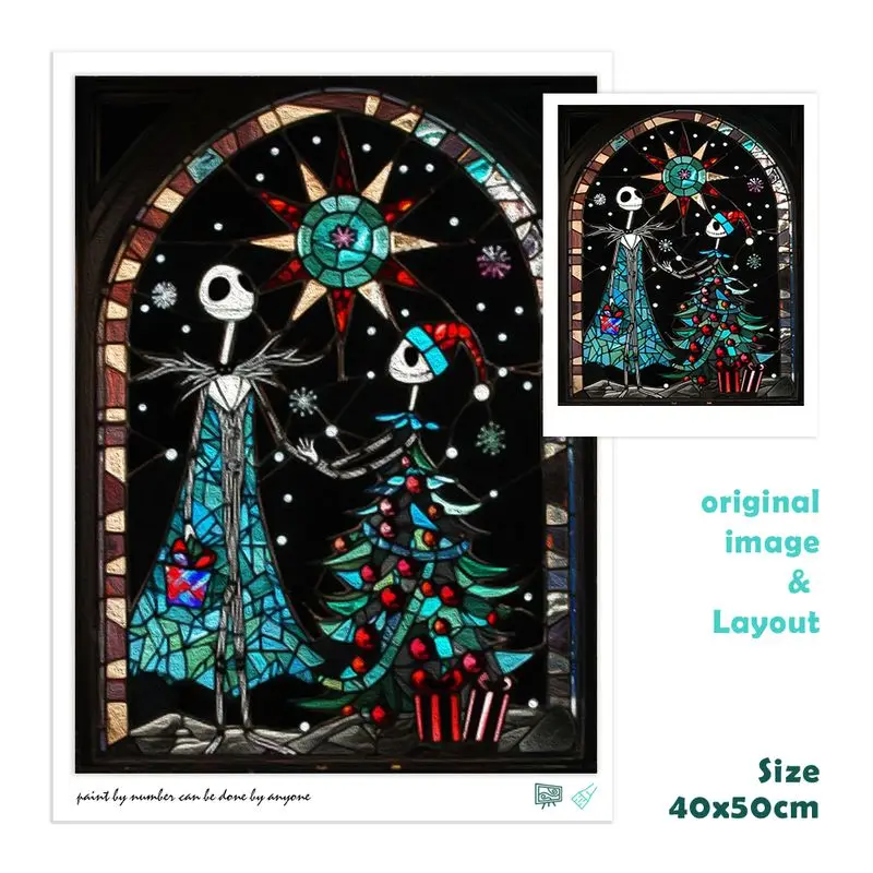 Набор для рисования по номерам на холсте Хэллоуин