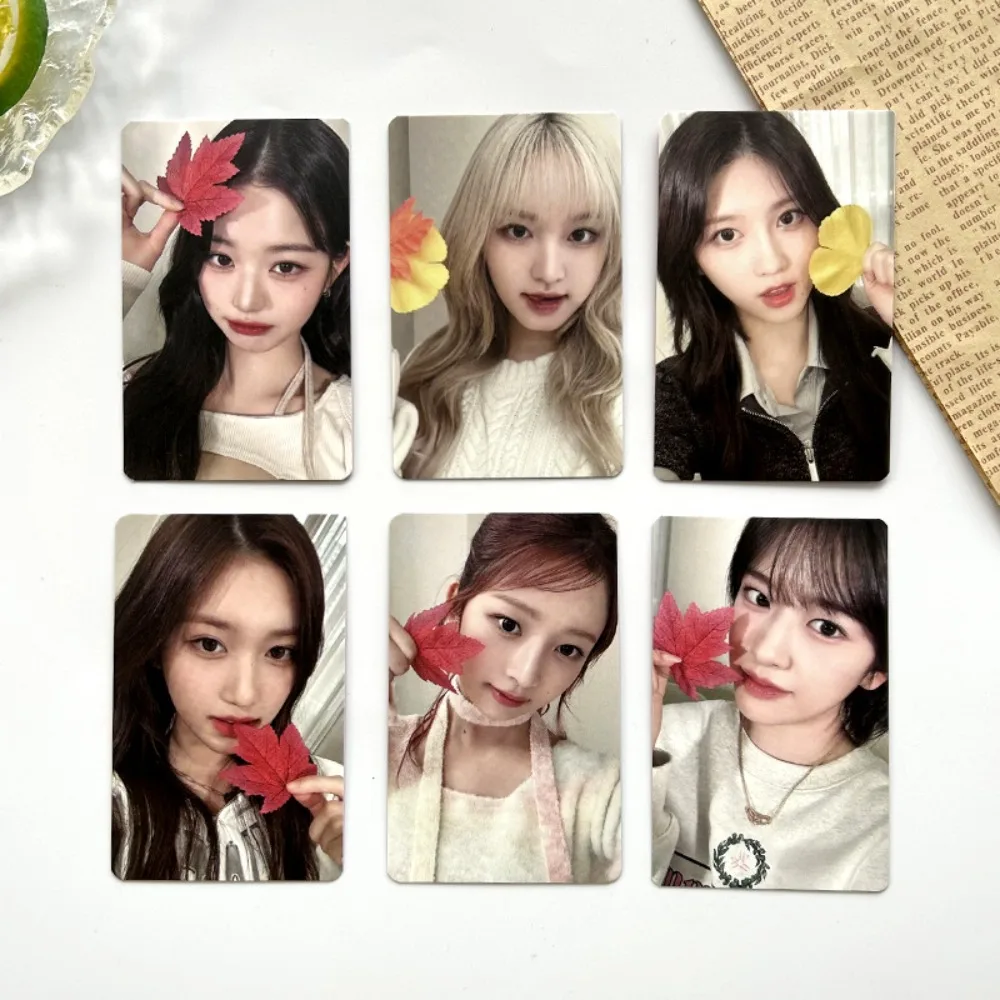 

6 шт. KPOP фотооткрытки, милые Wonyoung бумажные открытки, открытки с принтом, ломо-карты, поклонники, коллекционные подарки