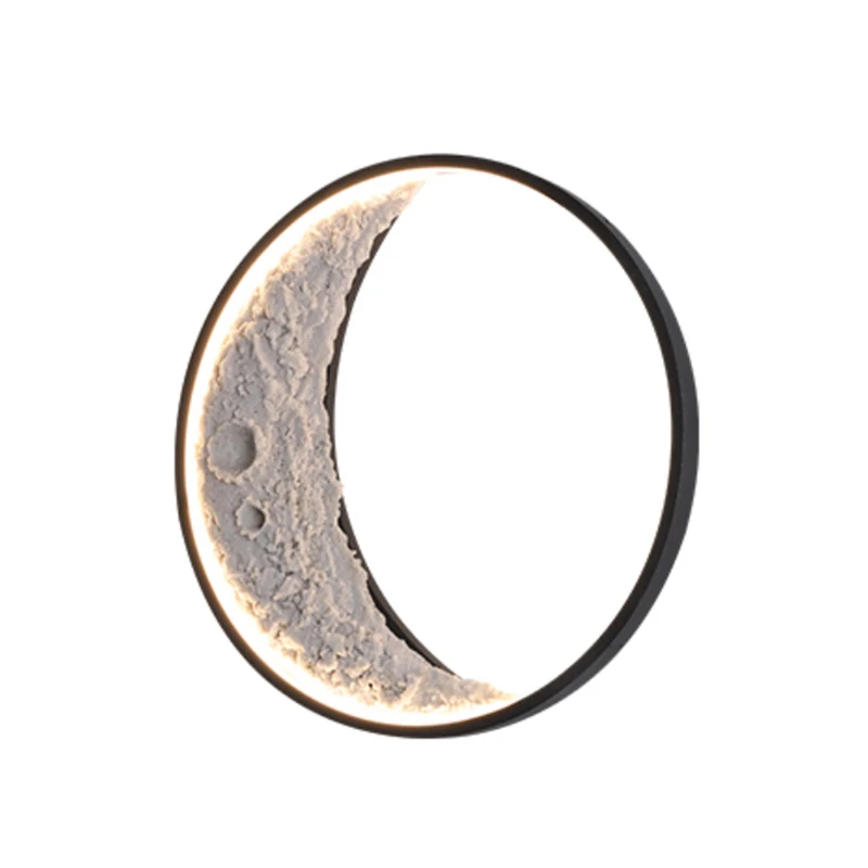 

High-quality outdoor waterproof led villa courtyard outdoor garden balcony moon solar wall lamp