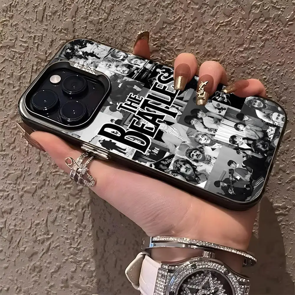 Band T-The B-Beatles Phone Case Matte Colored Silver For Iphone 16 15 14 Pro 13 12 Plus 11 7 8 X Cover