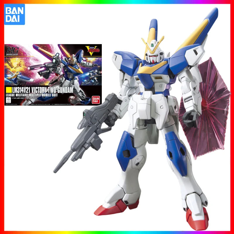 Bandai оригинальный HGUC 169 1/144 мобильный костюм Lm314v21 Victory два сочленения Gundam подвижная фигурка Сборная модель коллекционные игрушки
