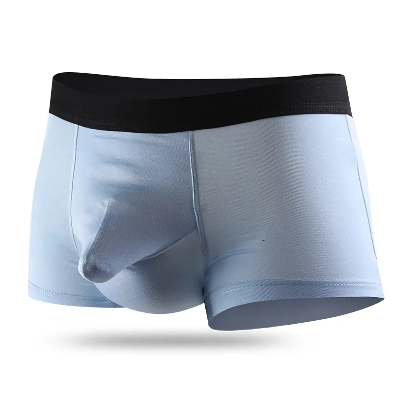 

Men Modal Underwear Boxershorts Men Sexy Elephant Nose Boxers Underpants U Convex Separation Penis Big Pocket Male Trunk Panties