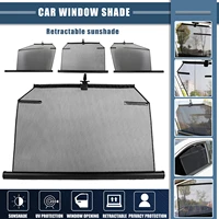 universal car windshield sunshade retractable mesh auto side window curtains sun uv protection track car accessories