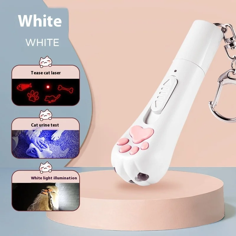 Дразнящая ручка с зарядкой через USB многофункциональный регулируемый лазерный