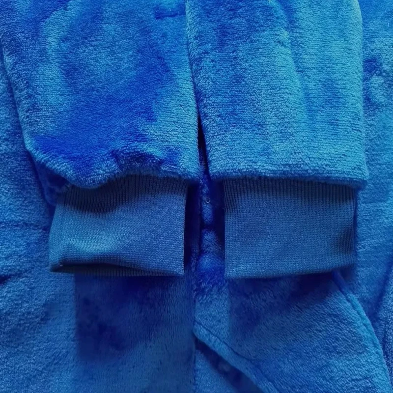 Зимняя детская Фланелевая пижама с капюшоном и длинным рукавом