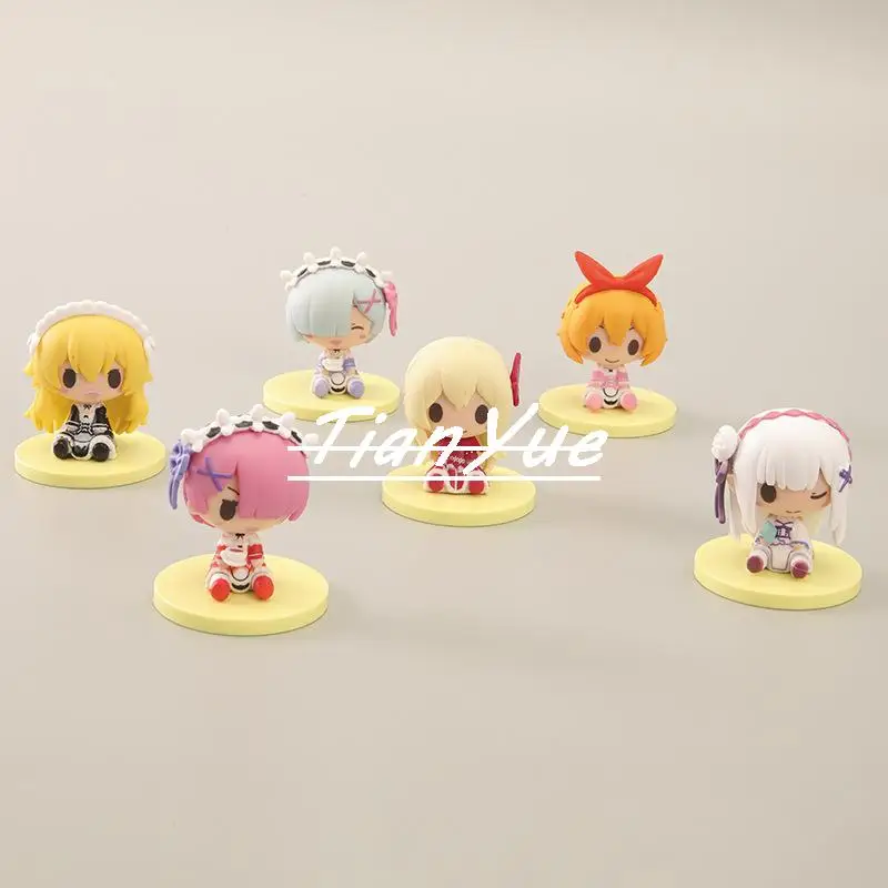 

Экшн-фигурки Рем, сидящая в другом мире, 6 шт./комплект, 5,5 см