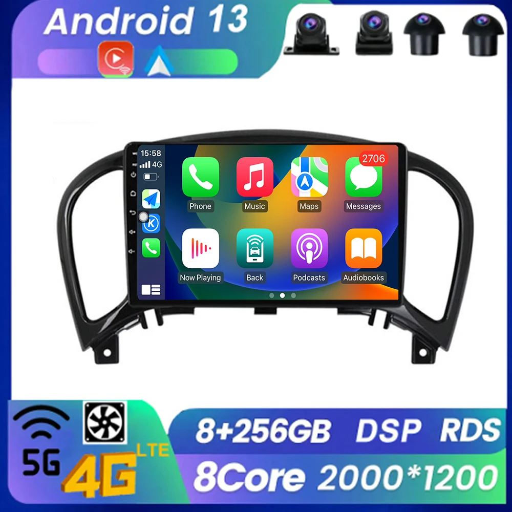 

Автомагнитола на Android 13 для Nissan Juke YF15 2010 - 2014