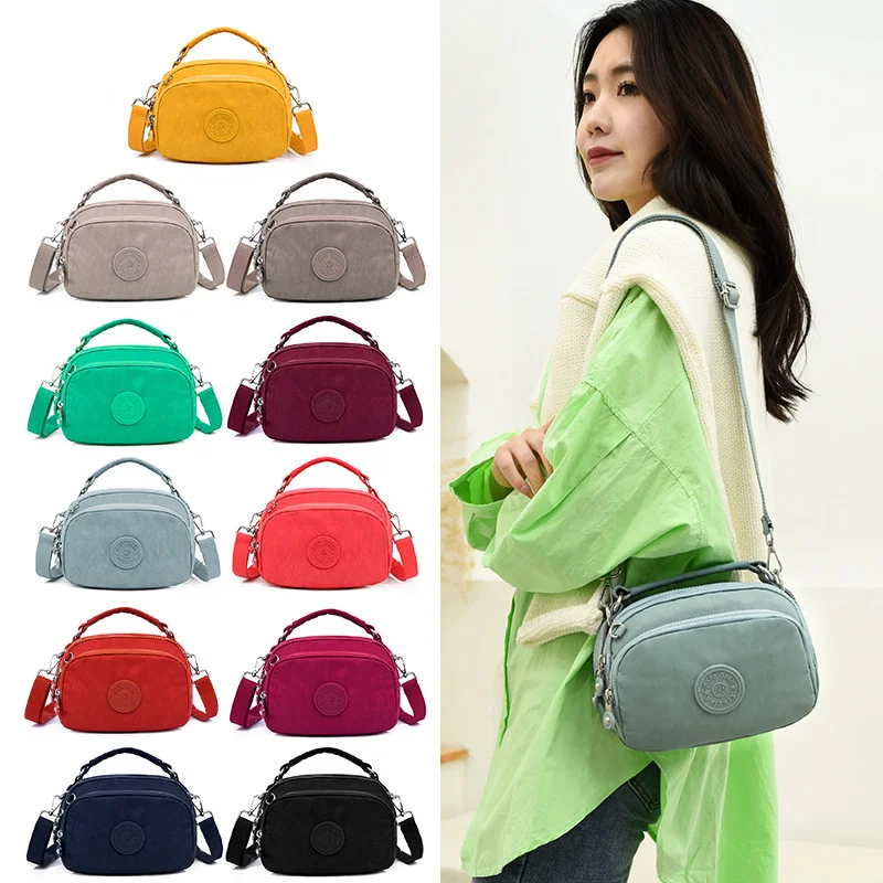 

New Women Shoulder Bag Fashion Pure Color Casual Tote Outdoor Bag Canvas Handbags Zipper Messenger Crossbody Cумка женская