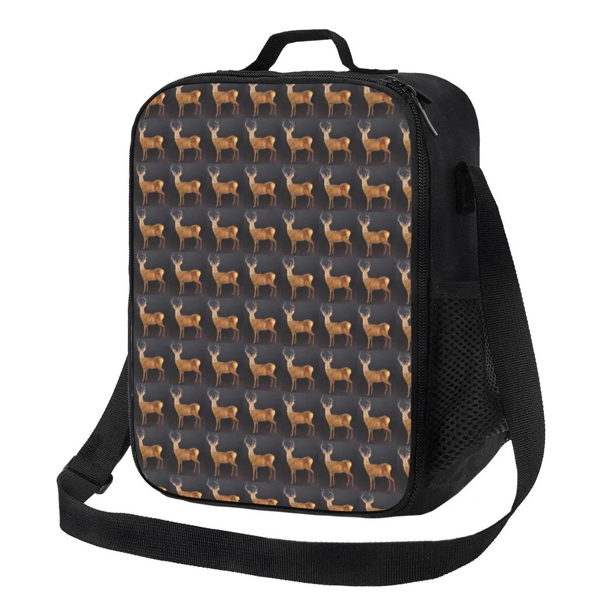 

Deer Print Lunch Bag Wild Animal Outdoor Picnic Lunch Box For Child Aesthetic Designer Thermal Lunch Bags Oxford Cooler Bag