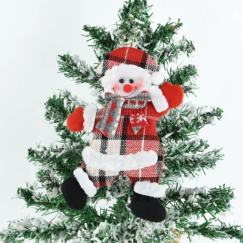 

Christmas Snowman Deer Santa Doll Xmas Tree Hanging Ornament New Year Natal Navidad Christmas Decoration For Home Pendant Gift