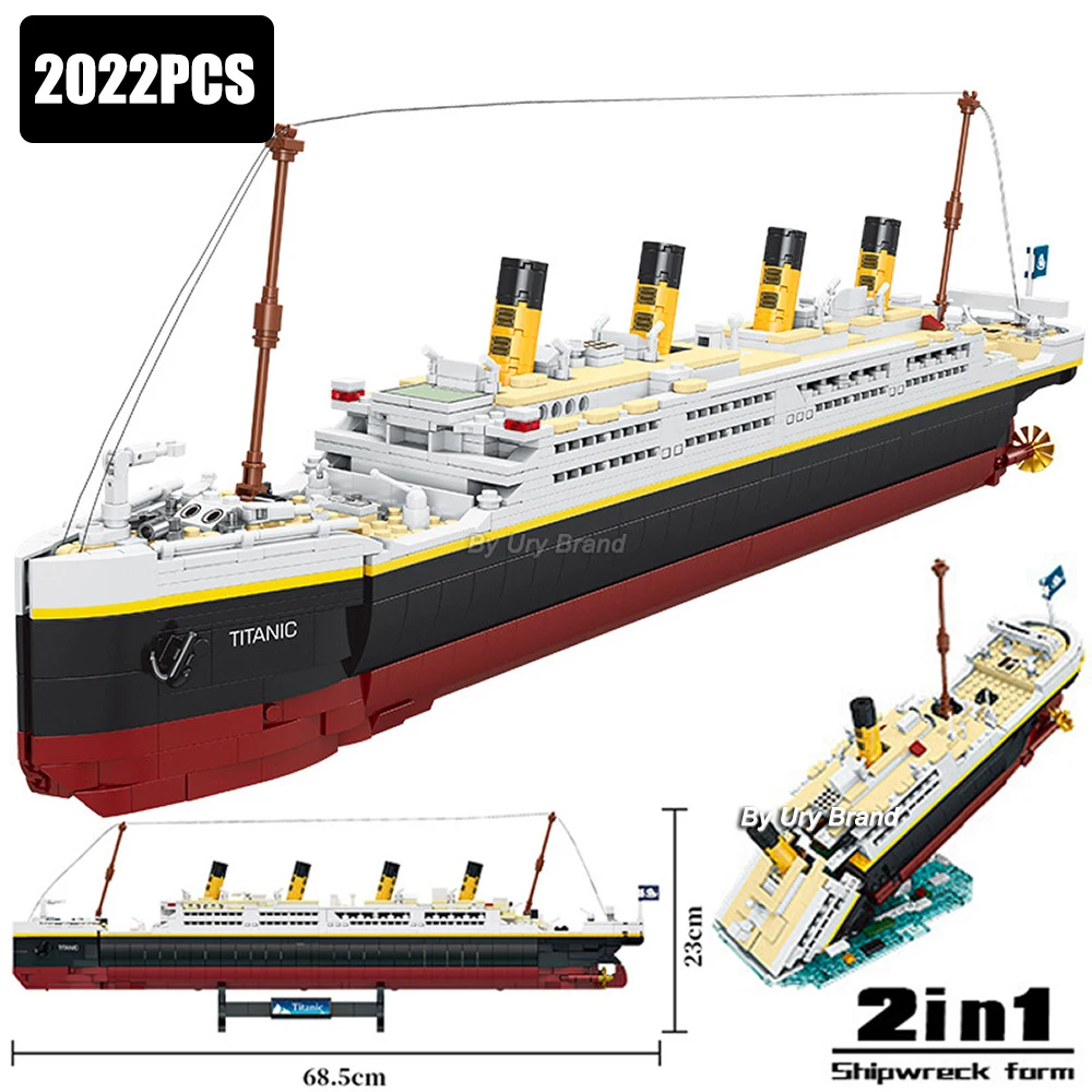 2022-шт-Детский-конструктор-«круизный-лайнер»