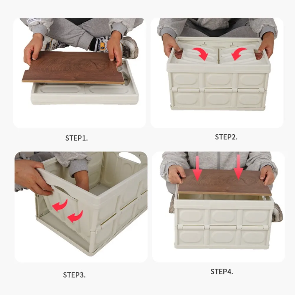 

Storage Container Folding Box Fishing PP Material 1327g 42*29*23cm Abrasion Camping Durable Hot Sale Newest For Fishing BBQ