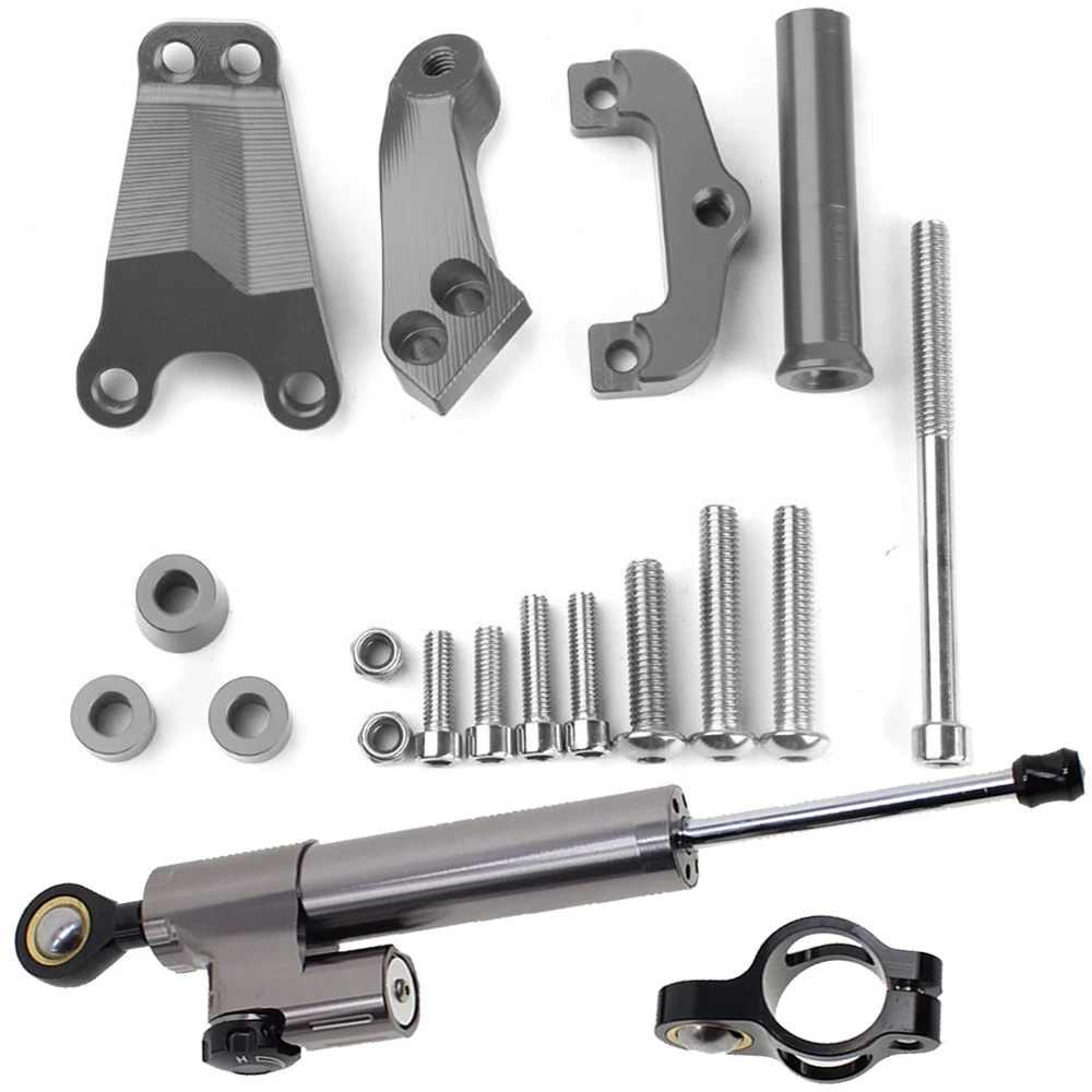 

For Kawasaki ER-6N 2013 - 2015 CNC Aluminum Adjustable Steering Stabilizer Damper Bracket Mount Holder Kit