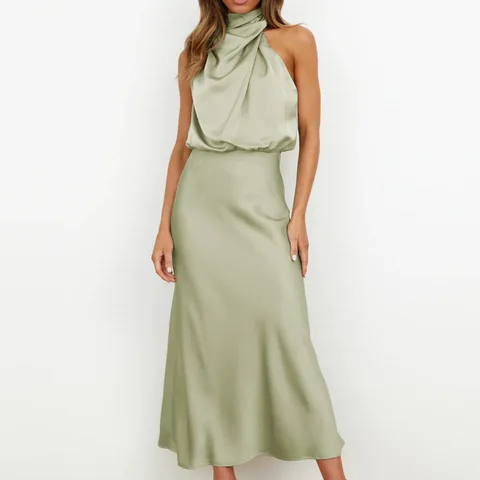 Sexy Dress Long Dress For Women Clothes Summer Evening Dresses Fashion Solid Dress Spring Lady Dresses  Women Asymmetric Dresses