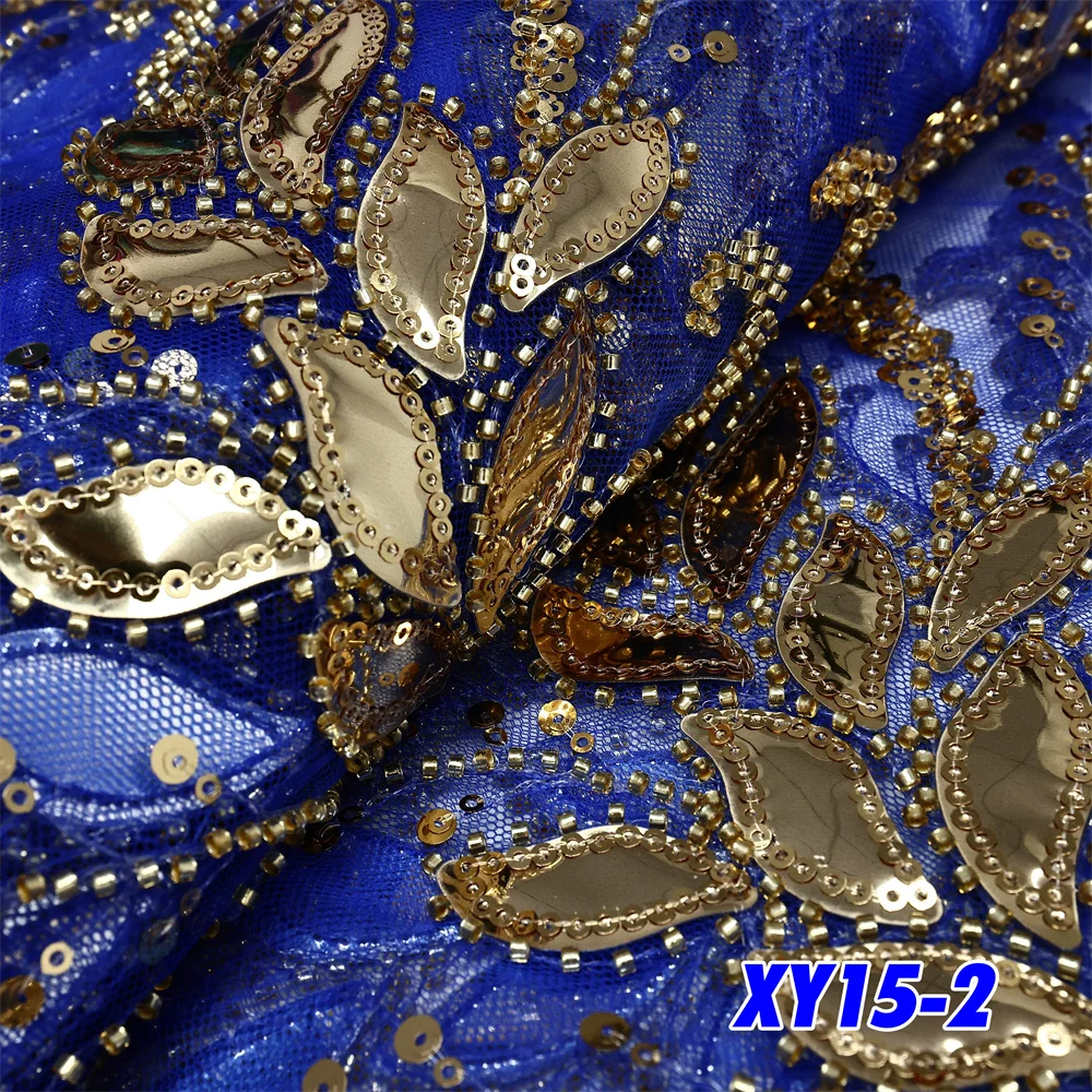 Французская Африканская 3d Кружевная Ткань С Бисером Высококачественная Вышивка