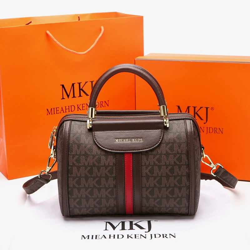 

MKJ 2023 New Luxury Designer Women's Handbag Fashion Boston Shoulder Bag Women's Crossbody Bag High Capacity Travel Bag