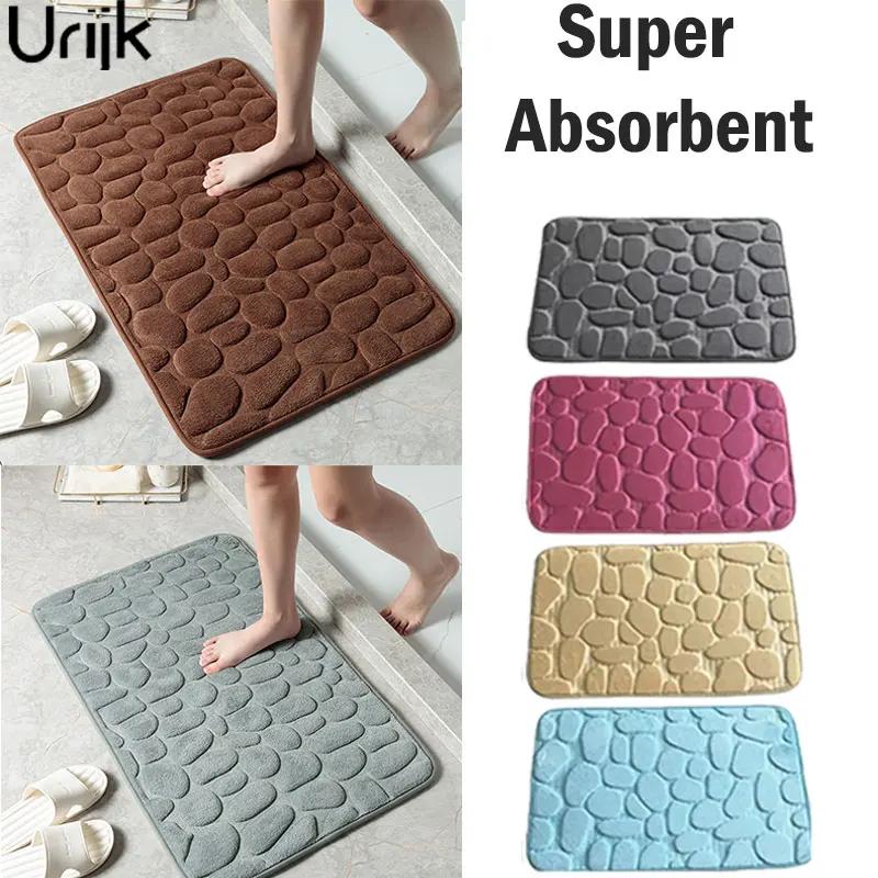 Нескользящие коврики для ванной супервпитывающие душа и мягкие из