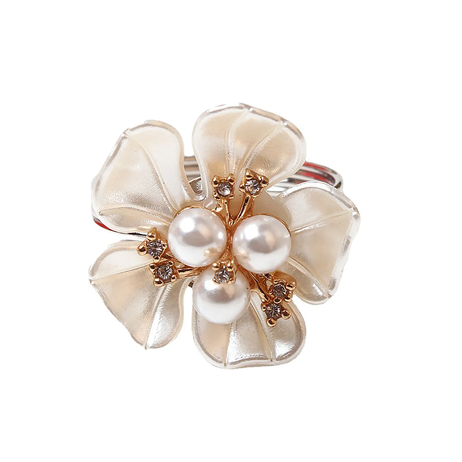 Элегантный держатель с жемчугом кольца золотые крестины простая пряжка для