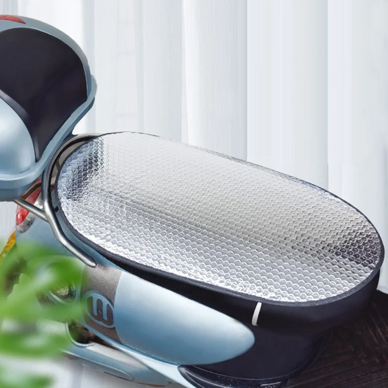 

Electric Vehicle Seat Cushion Sun Proof Thickened Anti Slip Protection Cushion Aluminum Anti Scald Seat Cushion