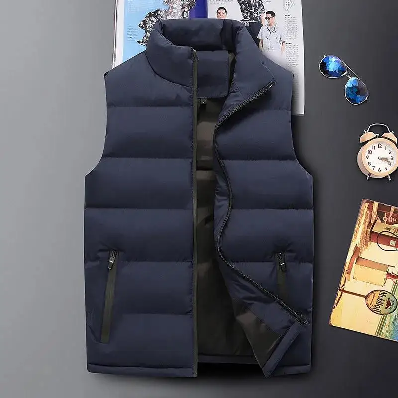

Winter Mens Vest Jacket Men New Autumn Warm Sleeveless Jackets Male Casual Waistcoat Vest Homme Brand Clothing