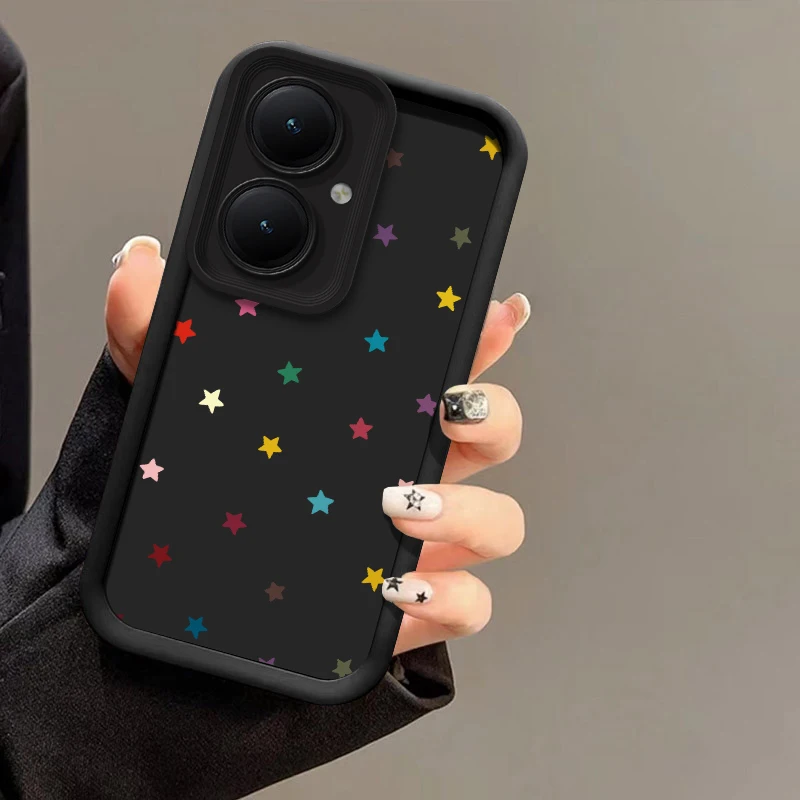 Фото Чехол для телефона с цветным принтом звезд для Vivo Y31d Y31 2021 Y30 Y29 Y28 Y27 Y22S Y21T Y38 Y36 Y35 Y33S Y33T, противоударный матовый чехол №5