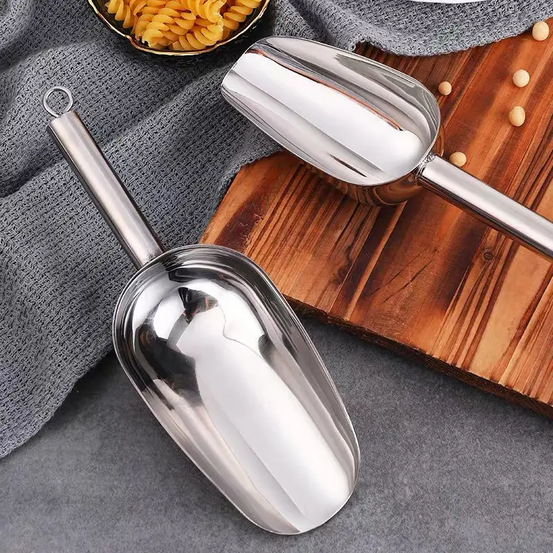 

304 Stainless Steel Thickened Ice Shovel Flour Rice Spoon