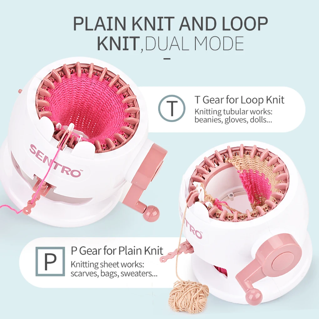 

Round Loom Knitting Machine DIY Beginners Automatic Craft Household