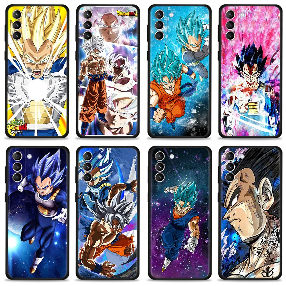 

Чехол из ТПУ для Samsung S10e, S10, S21 Plus, S9, S20, FE 2022, S8, S7, S22, ультратонкий, Вегета, принц, драконий жемчуг, Сон Гоку