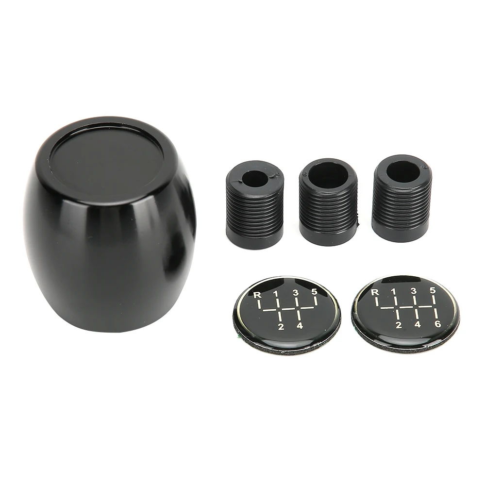 

5/6 Speed Manual Shift Knob Gear Shifter Universal Car Accessory with 3 Adapters