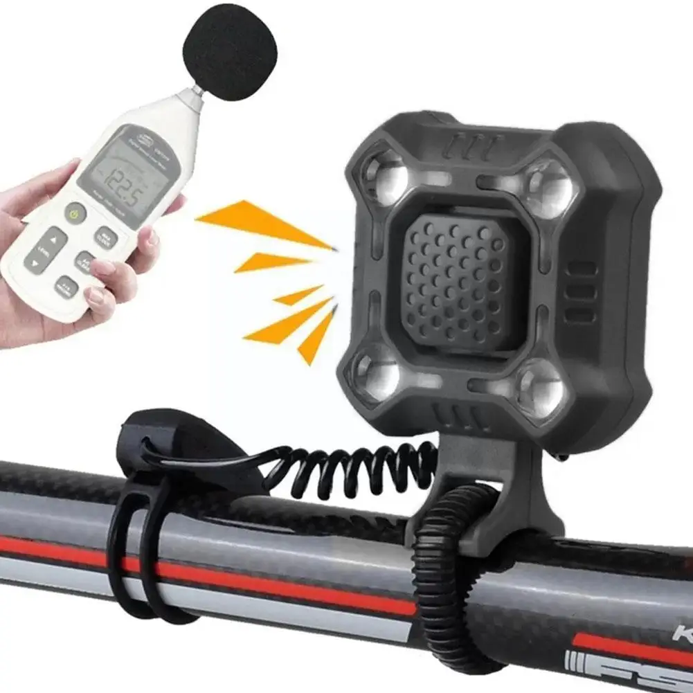 

Водонепроницаемый велосипедный Звонок D8F7 с USB-зарядкой и громкостью дБ