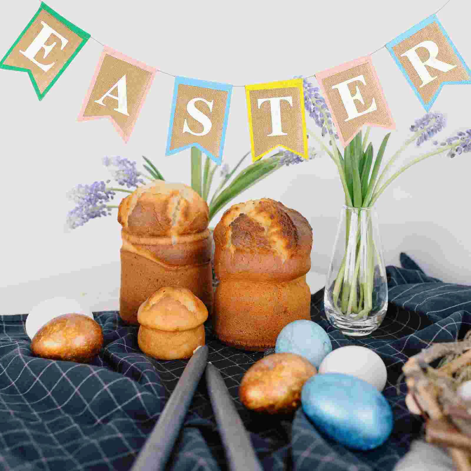 

Decoration For Garden Easter Banner Easter Decor Festive Decor Easter Hanging Flag Decorative Bunting