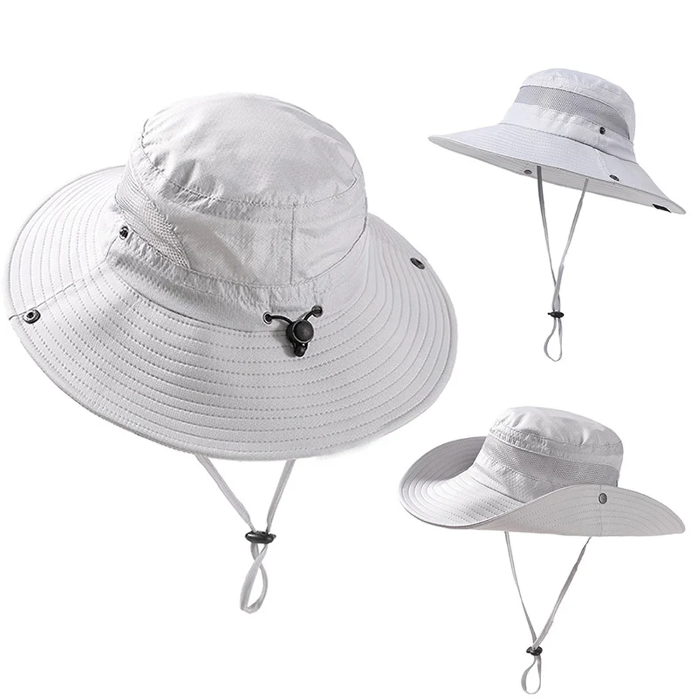 

Men Women Sun Protection Bucket Hat Cycling Jungle Hat Sun Hat Polyester Ripstop Wide Brim Cap Beach Hats Outdoor Fisherman Hats