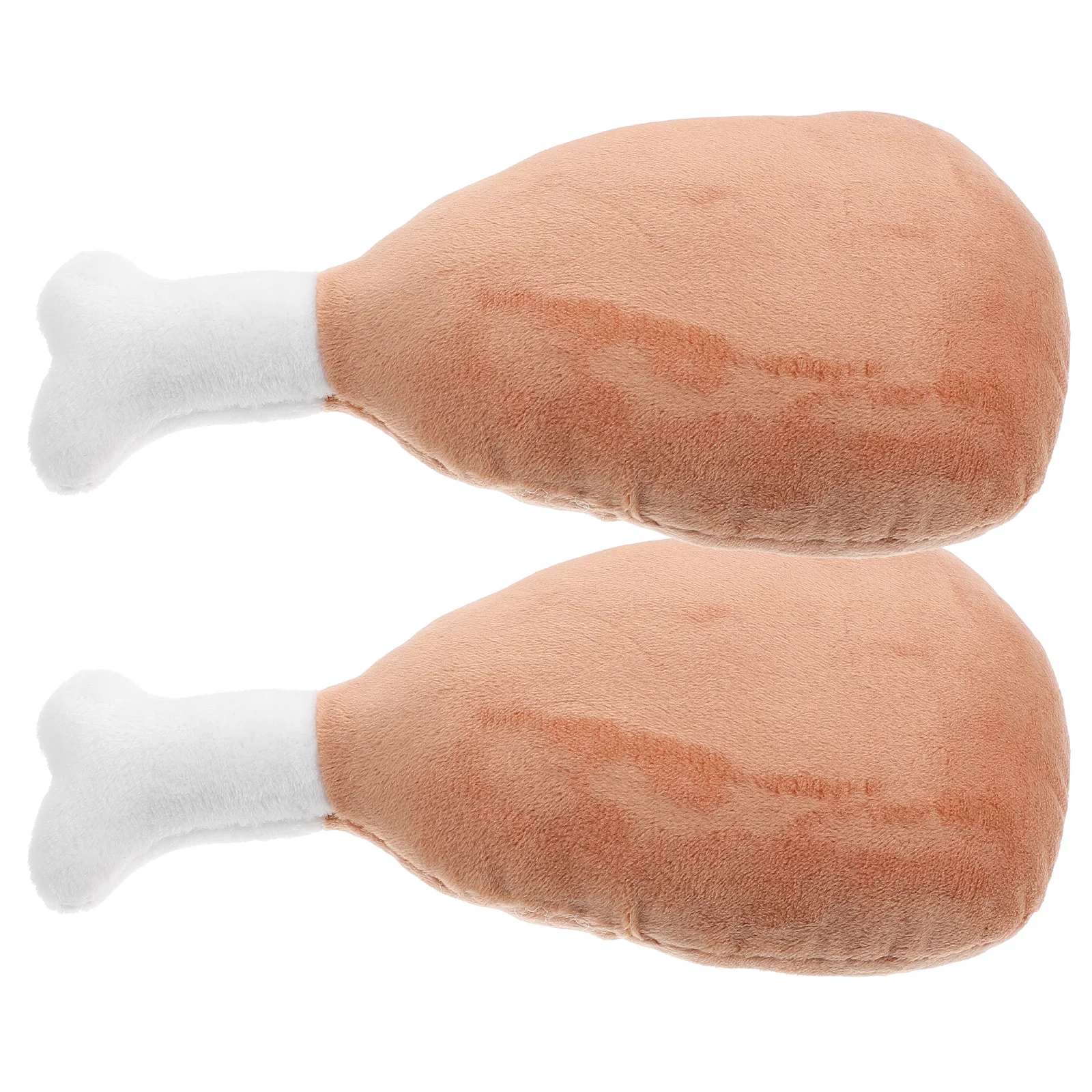 

2 Pcs Creative Chicken Leg Throw Pillow Sleeping Plush Doll Comfortable Pillow Cushion