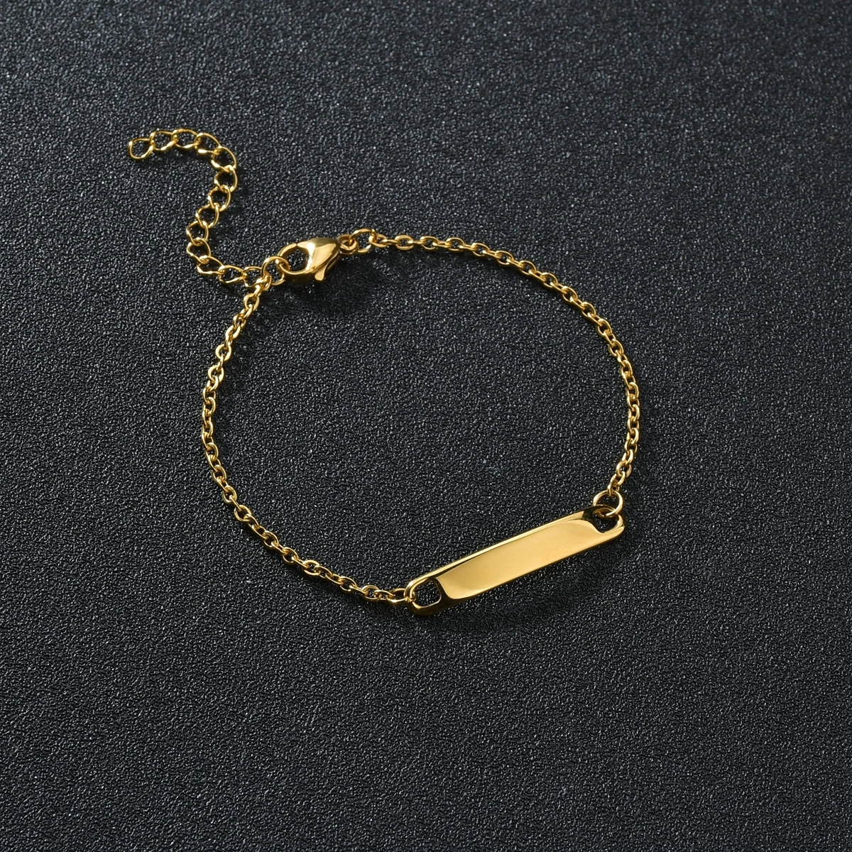 Хип-поп-панк-мужские браслеты из нержавеющей стали с позолоченным толстым пустым