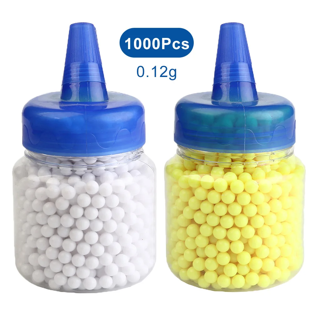 

1000Pcs Shooting Airsoft Gun Plastic BB Bullet Balls Pellets Hunting Paintball Ammo Beads Tactical Pistol BBs with Bottlle