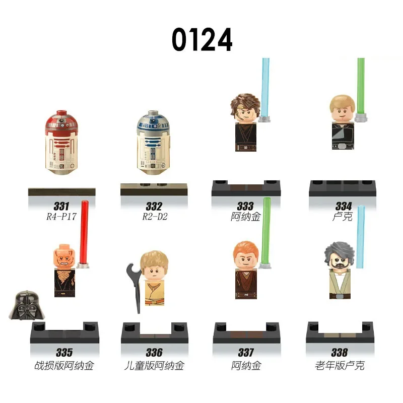 

X0124 Clone Soldier Mini Robot Figure Building BricksBB8 Small Particle Building Blocks Toys Boy Anime Figure Minifigures