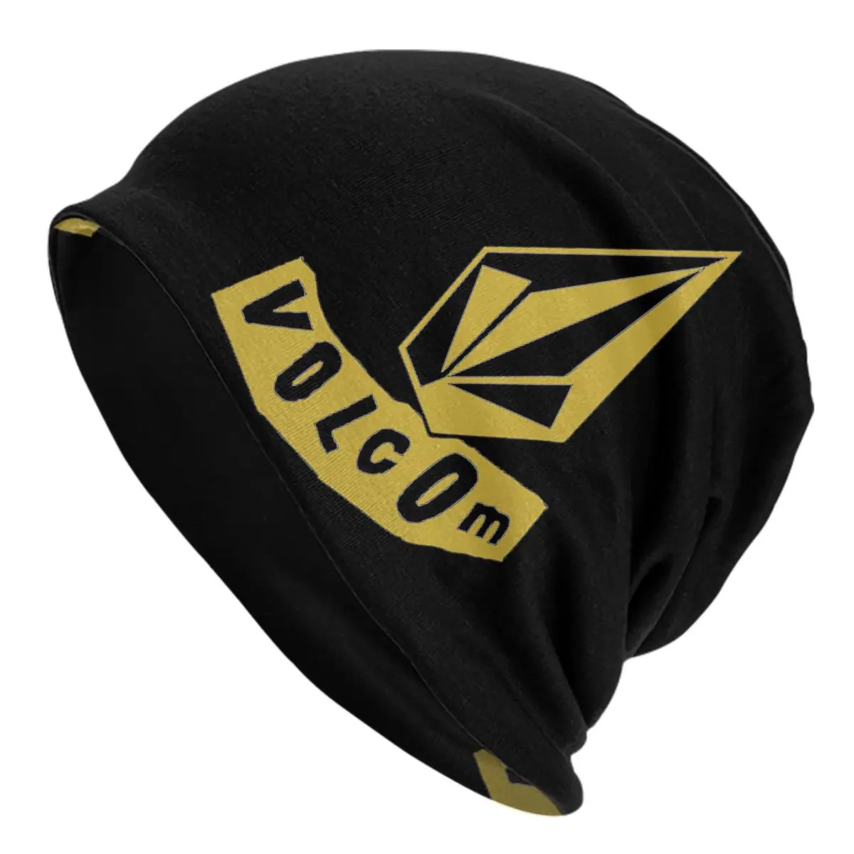 Теплая вязаная шапка с логотипом Volcom модная шапка-капот осенне-зимние уличные